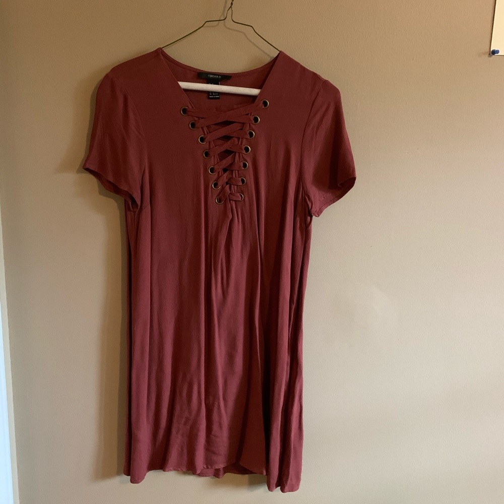 Forever 21 Lace Up Dress